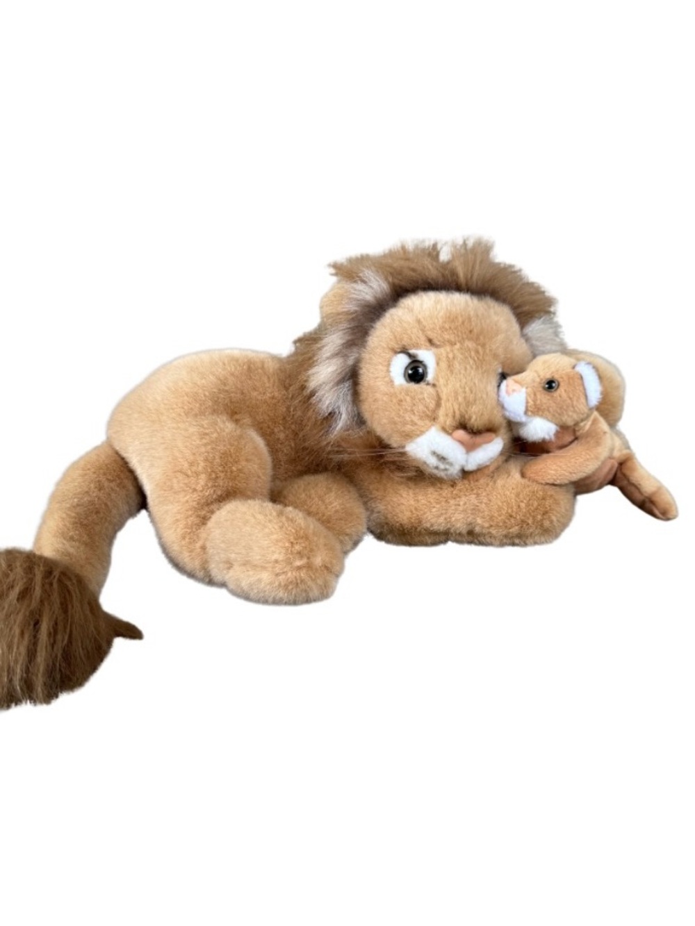 VTG Ganz Lion with Cub Stuffed Plush Animal